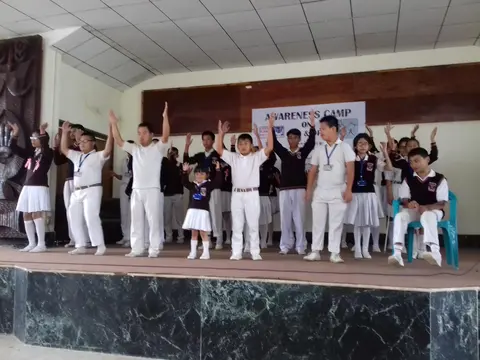 CWSN students from Cherry Blossoms School Kohima performing an action song.  (2017)
