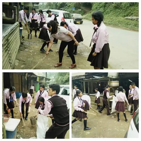  Cleanliness Drive, 2017 by class 9 led by Ms Visienuo