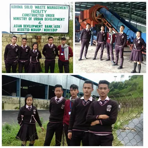 Field visit to a waste management site with some students of class 10, in september 2017 led by Mr D Adani