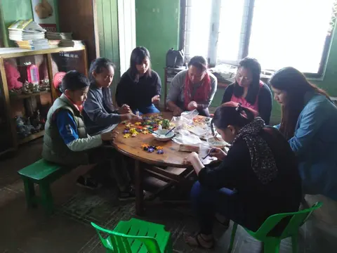 Staffs & students of CBS making preparations for Sales Day