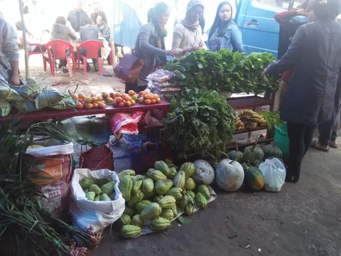 Fresh vegetables and fruits for Sales Day- contributed by CBS parents