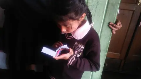 CBS students during the Book Fair 