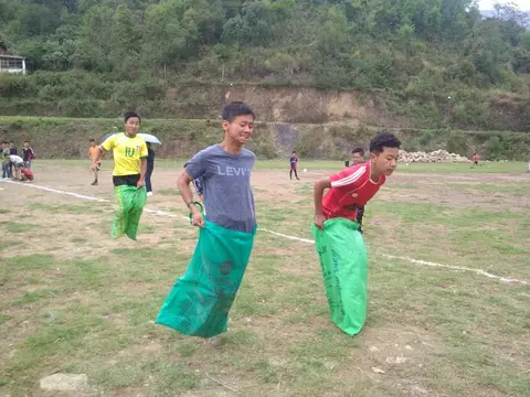 'Sack Race' during Sports Week 2019