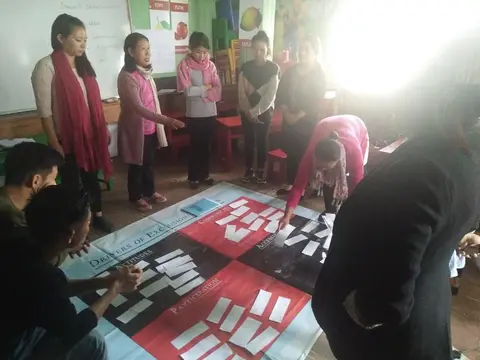 Key teachers Ms. Adaphro Pfozhe and Ms. Visienuo Chusi conducted training session on ‘Inclusive Day’ at Cherry Blossoms School, Kohima.