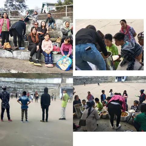 3. students & staff enjoying together at Kisama ground during school picnic on Nov 1st 2018.